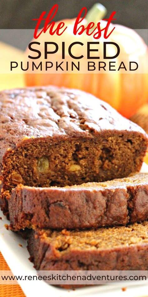 Pumpkin Bread Taste Of Home, Pumpkin Raisin Nut Bread, Pumpkin Nut Bread Recipe Moist, Taste Of Home Pumpkin Bread, Pumpkin Nut Bread, Spiced Pumpkin Bread, Best Pumpkin Bread Recipe, Baking Fails, Starbucks Pumpkin Bread