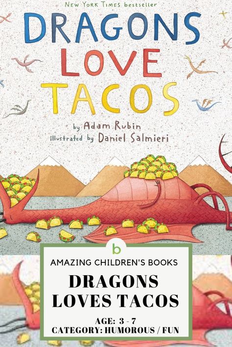 Popular Children's Books - Dragons Love Tacos ! Funny characters with amazing illustrations. Best for kids ages 3-7, toddlers, preschool, kindergarten, grade school.  #beenke #ChildrensBooks | Ideas, baby shower, for boys, girls Dragons Love Tacos Activities, Dragon Baby Shower, Dragons Love Tacos, Popular Childrens Books, Preschool Girl, Reading Adventure, Best Baby Shower Gifts, Preschool Books, Funny Character