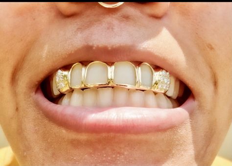 Gold Outline Tooth Grill, Outline Grill Teeth, Teeth Outline, Grill Teeth, Tooth Outline, Grillz Teeth, Grills Teeth, Tooth Gems, Tooth Gem