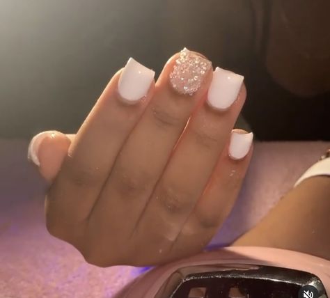 Short Acrylic Nails No Design, Ten Year Old Nail Ideas, Acrylic Nails For 9-10 Short, 6th Grade Nails Short, Nails For Graduation Pictures Short, Nails For 9 Yrs Old Short, Nails For 5th Grade Graduation, Nails For Ten Year Olds, 7th Grade Nail Ideas