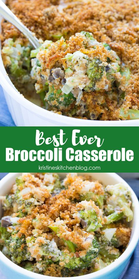 Best Broccoli Casserole, Broccoli Casserole Healthy, Casserole Broccoli, Easy Broccoli Casserole, Broccoli Cheese Casserole Recipe, Broccoli Casserole Recipe, Thanksgiving Side Dishes Healthy, Breadcrumb Topping, Cheesy Broccoli Casserole