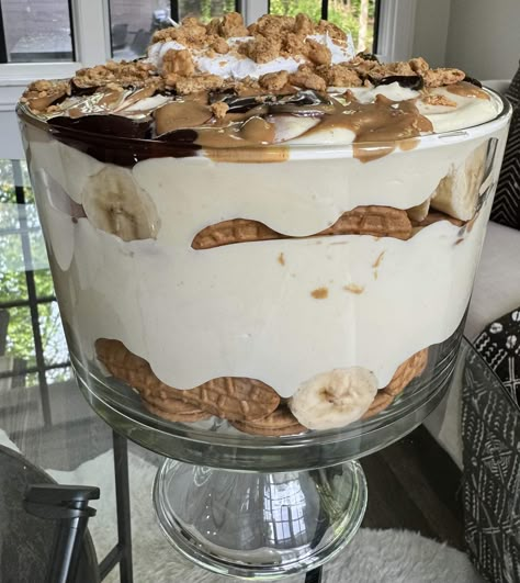 Peanut Butter Banana Pudding - Cook Like Lauren Nutter Butter Banana Pudding, Cook Like A Mother, Peanut Butter Banana Pudding, Peanut Butter Fluff, Tiramisu Ice Cream, Banana Crumb Cake, Dessert Lasagna, Fudge Dessert, Oreo Pudding