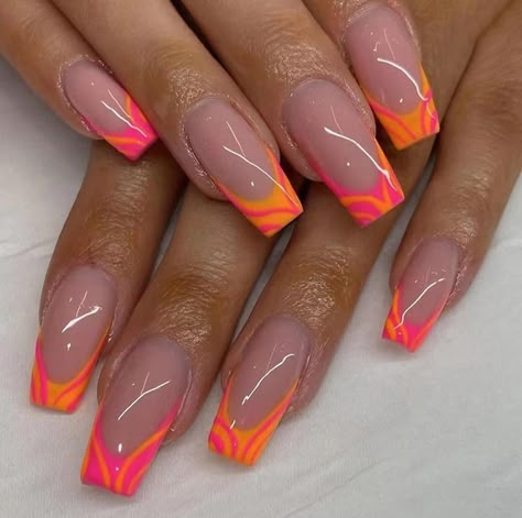 2025 Nails, Pink And Orange Nails, Rose Nail Art, Nail Art Designs Diy, Benidorm, Chic Nails, Nails Inspo, Nail Tech, French Nails