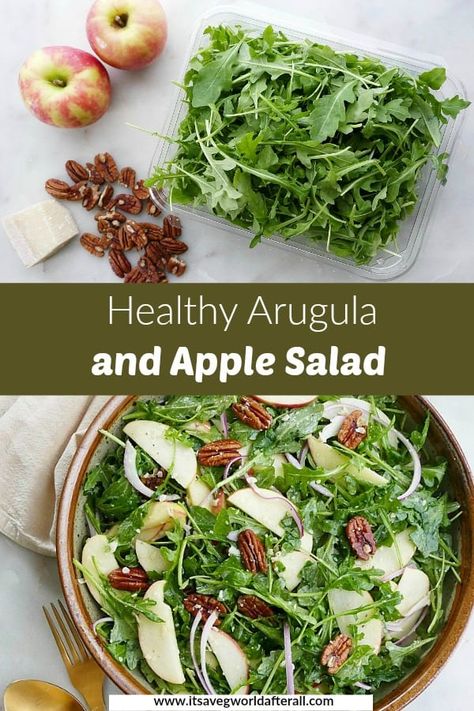 Fall Vegetable Appetizers, Arugula Recipes Vegan, Fall Arugula Salad, Apple Arugula Salad, Argula Recipes Salad, Arugula Apple Salad, Arugula Salads, Arugula Soup, Keto Cleanse