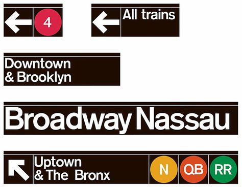 Subway Signs, Ny Subway, Subway System, Herb Lubalin, Subway Sign, Sign System, Massimo Vignelli, Wayfinding Design, Milton Glaser