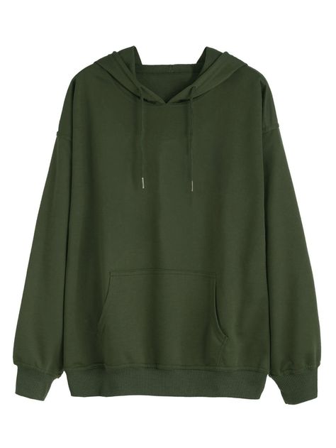 Free Returns ✓ Free Shipping On Orders $49+ ✓. Kangaroo Pocket Hooded Sweatshirt- Sweatshirts at SHEIN. Mesh Hoodie, Solid Hoodie, Raglan Sleeve Sweatshirt, Womens Sweatshirts Hoods, Hoodie Jumper, Green Hoodie, Striped Hoodie, Soft Hoodie, Sweatshirts Online