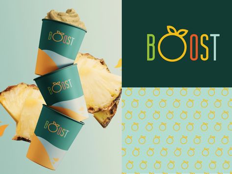 Boost juice bar logo redesign by Eliza Kobin on Dribbble Juice Bar Branding, Juice Bar Logo, Boost Juice Bar, Boost Juice, Fresh Bar, Juice Logo, Juice Company, Koi Fish Drawing, Fish Drawing