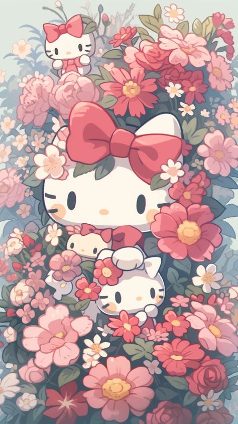 Digital Art Character, Hello Kitty Wallpaper Hd, Hello Kitty Photos, Pink Wallpaper Hello Kitty, Images Hello Kitty, Chibi Wallpaper, Halloween Wallpaper Cute, Art Character Design, Walpaper Hello Kitty