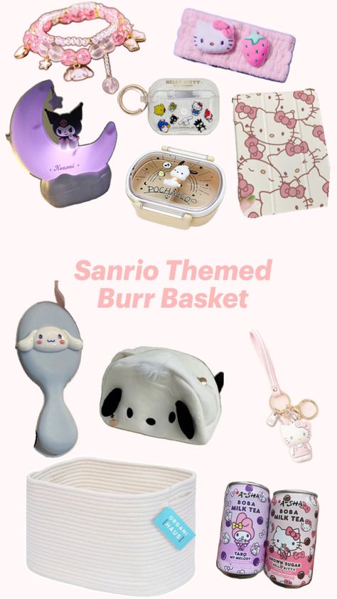 Burr Basket Ideas | Chirstmas Gifts | Sanrio Gifts Sanrio Gifts, Chirstmas Gifts, Chirstmas Gift, Basket Ideas, Milk Tea, Brown Sugar, Milk, Tea, Gifts