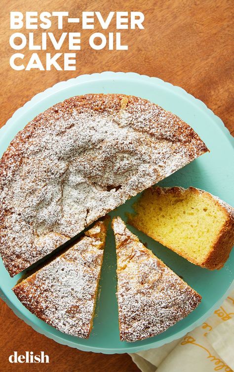 Oil Cake Recipe, Cake Recipes Uk, Chocolate Olive Oil Cake, Orange Olive Oil Cake, Olive Oil Cake Recipe, Lemon Olive Oil Cake, Restaurants In Nyc, Lemon Olive Oil, Oil Cake