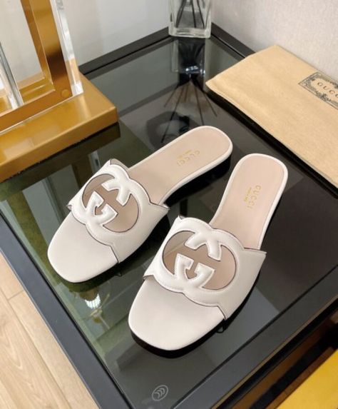 Fashion Shoes Heels, Card Payment, Credit Card Payment, Sandals For Sale, Vacation Outfits, Ribbon Slides, Slide Sandals, Cowhide Leather, Luxury Bags