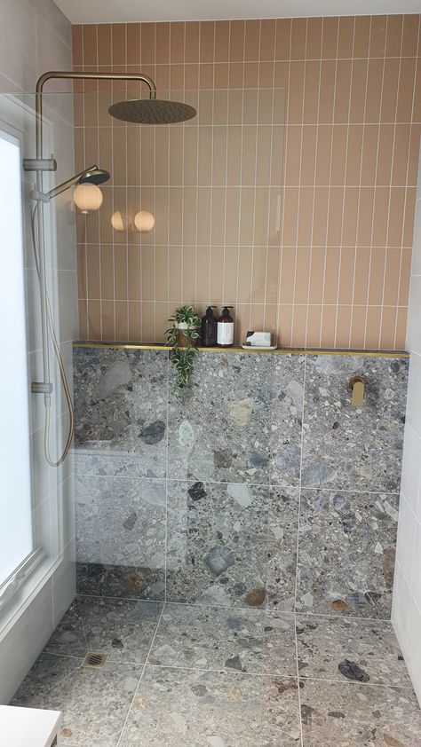 Terrazzo Master Bath, Gray Terrazzo Bathroom, Terazzo Bathroom Tile, Terazzo Floor Bathroom, Terrazzo Flooring Bathroom, Terazzo Bathroom Interior Design, Terrazo Tile Bathroom Ideas, Bathroom Terrazzo Floor, Terrazzo Toilet