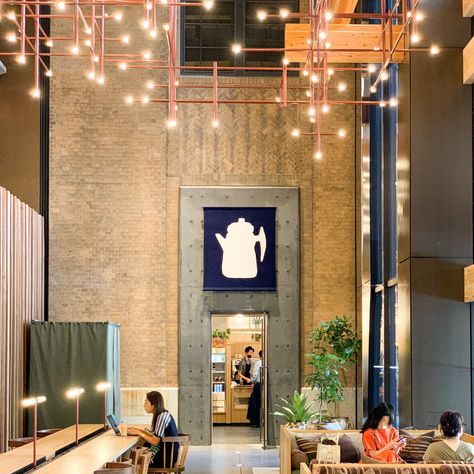 Ace Hotel Kyoto, Sticks Design, Ace Hotel New York, Stumptown Coffee Roasters, Stumptown Coffee, Hotel Hallway, Lobby Lounge, Ace Hotel, High Design