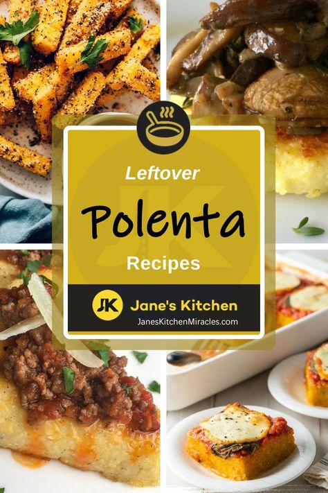 Leftover Polenta Recipes What To Make With Polenta, Leftover Polenta Recipes, No Waste Recipes, Leftover Polenta, Crispy Polenta Cakes, Polenta Bake, Polenta Lasagna, Crispy Polenta, Mushroom Polenta