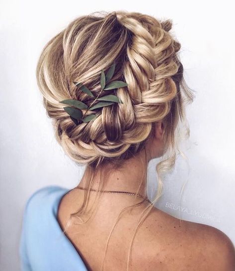 Elegant Wedding Hair, Penteado Cabelo Curto, Braided Ponytail, Wedding Hair And Makeup, Hair Dos, Gorgeous Hair, Bridesmaid Hair, Hair Day, Pretty Hairstyles