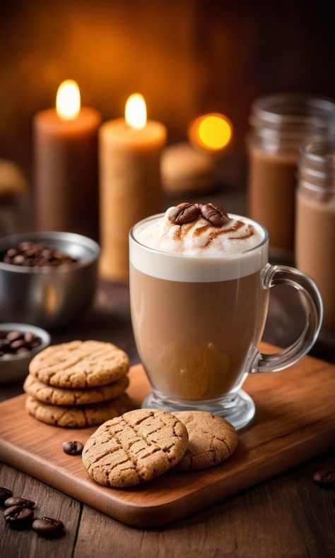 Arte Del Cappuccino, Hot Chocolate Drinks, Coffee And Donuts, Coffee Drink Recipes, Coffee Breakfast, Chocolate Drinks, Order Food, Coffee Love, Coffee Art