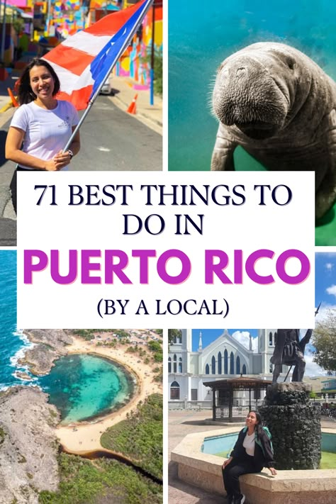 A Puerto Rico local’s list of the best things to do in Puerto Rico. All the popular attractions plus hidden gems and activities only locals know about! Puerto Rico Adventure, Things To Do In Ponce Puerto Rico, Best Places To Visit In Puerto Rico, Must Do In Puerto Rico, Things To Do Puerto Rico, Puerto Rico Must Do, Best Things To Do In Puerto Rico, Places To Visit In Puerto Rico, Puerto Rico Bucket List