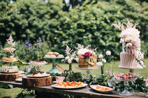 Afternoon Tea Wedding Ideas, Garden Tea Wedding Reception, Wedding Afternoon Tea Ideas, English Tea Wedding, High Tea Wedding Reception, Afternoon Tea Wedding Reception, Tea Garden Wedding, English Tea Garden, Woodland Reception