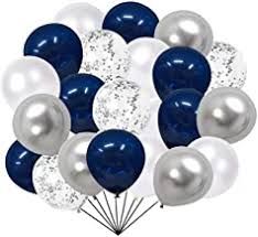 Diamonds And Denim Party, Kids Party Balloons, Blue Party Decorations, Denim Party, Pearl Party, Gold Confetti Balloons, Denim And Diamonds, Metallic Balloons, Metallic Party