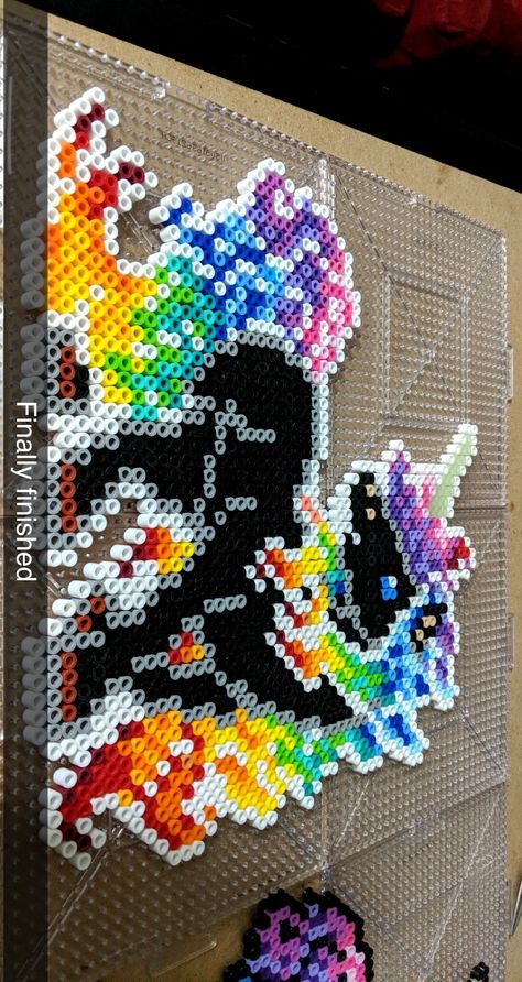 Peeler Bead Ideas Big, Large Perler Bead Art, Big Perler Bead Patterns, Perler Bead Mario, Modele Pixel Art, Easy Perler Bead Patterns, Perler Creations, Melty Bead Patterns, Pearl Beads Pattern