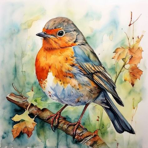 (1) Robin ♥ #watercolorpainting - Painting Tutorial | Facebook Robin Painting, Robin Photography, Art Folder, Watercolor Drawing, Watercolor Bird, Birds Painting, Painting Tutorial, Landscape Paintings, Watercolor Art