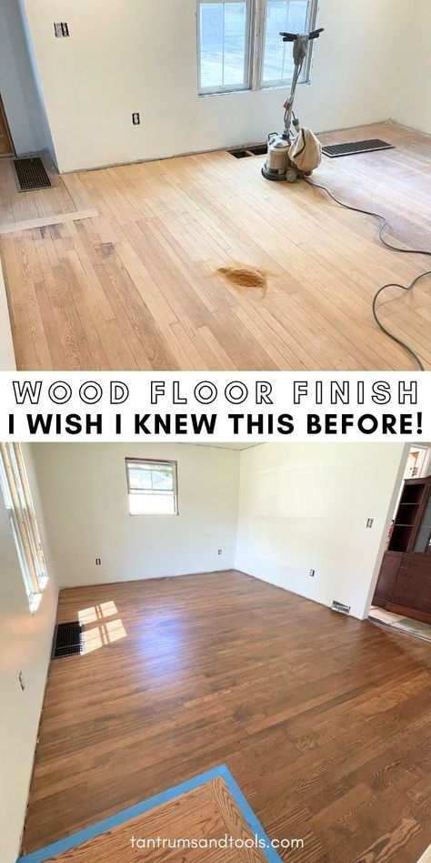 Considering restoring old wood floors? If you want to learn how to redo hardwood floors DIY, THIS is for you. Everything about redoing wood floors is here- save TIME + MONEY with this ultimate redo wood floors DIY + wood floor finishes guide. DIY hardwood floor refinishing is worth it! See my oak floor refinishing before and after here + decide for yourself! Save this + learn how to redo wood floors. Show off your refinished original hardwood floors in time for Christmas! Refinishing Old Wood Floors, Hardwood Floor Makeover, How To Redo Hardwood Floors Diy, Redo Wood Floors Diy, Oak Floor Refinishing, Redo Hardwood Floors, Hardwood Floors Diy, Diy Hardwood Floor, Diy Hardwood Floor Refinishing