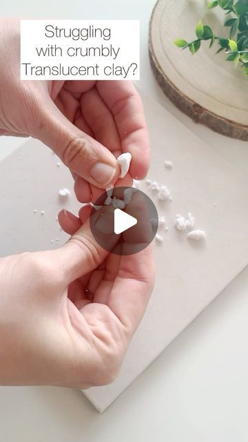 Clay Repository | DIY Clay kits on Instagram: "⭐️ Clay tip: 3 easy ways to recover crumbly translucent clay  Got some dry and crumbly blocks of translucent polymer clay? No worries! Here’s how to get it back to a workable state.  1 - Add Soft Mix: this is a clay like softener made by Cernit that can be used with any clay brand and does not change the color or final result of your piece.  2 - Add Magic Mix: this is another Cernit softener alternative that not only helps with conditioning clay in any state, but if you keep adding it you can even make a paste out of your polymer clay.  3 - Add soft translucent clay: yes, it’s actually that simple. The 56g package of translucent clay you get from Clay Repository is super soft and can easily help you condition old and crumbly blocks.  All Cerni Cernit Translucent Clay Tutorials, Cernit Clay, Translucent Polymer Clay, Translucent Clay, Clay Supplies, How To Make Rings, Polymer Clay Creations, Clay Tutorials, Polymer Clay Art