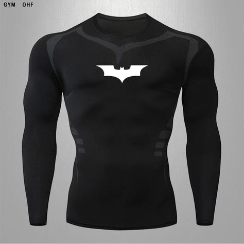 Top offer of the season! Batman Long Sleeve Compression Shirt, now at an exclusive price of ₹1599.00 Long Sleeve Compression Shirt, Compression Shirts, Batman Shirt, Workout Attire, Sports T Shirt, High Intensity Workout, Compression Shirt, Men Fits, Gym Fitness