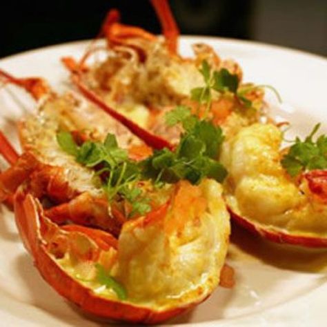 Classic Lobster Thermidor Recipe — Eatwell101 Thermidor Sauce, Lobster Thermidor Recipe, Lobster Butter, English Mustard, Lobster Thermidor, Live Lobster, How To Cook Liver, Fresh Lobster, How To Cook Lobster