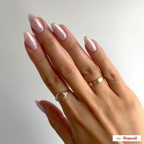 The Biggest Nail Trends for Spring 2023 | Priceless Almond Metallic French Tip, Monochrome Acrylic Nails, Nails Inspo Chrome, Pink Chrome Acrylic Nails, Blue Evil Eye Nails, Nude Nail Art, Evil Eye Nails, Pink Chrome Nails, Ten Nails