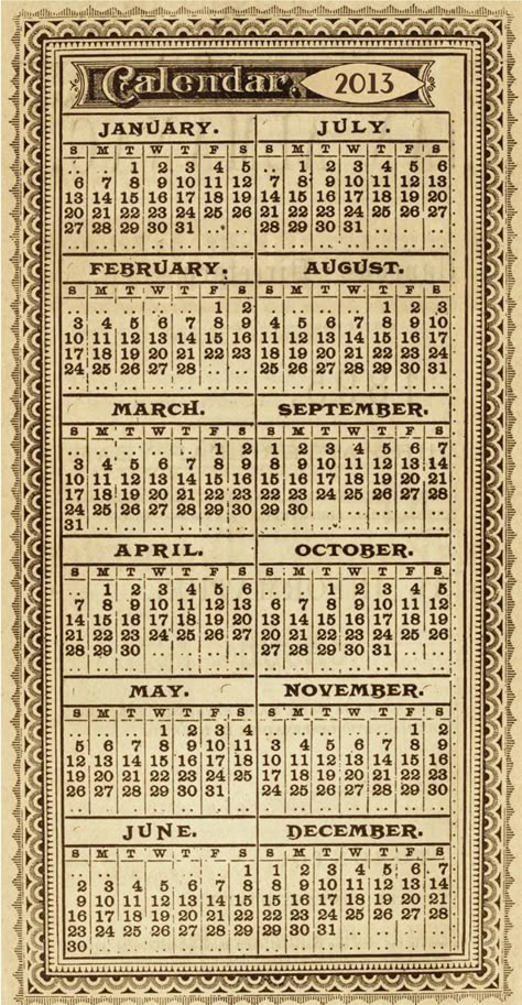 calendar Old Calendar, Vintage Journaling, Victorian Illustration, Mark Your Calendar, Vintage Calendar, Smash Journal, Free Vintage Printables, Scrapbook Printing, Bullet Journal Writing