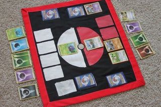 Pokemon Card Fabric Game Board: 5 Steps (with Pictures) Diy Pokemon Crafts, Pokeball Pattern, Tulip Fabric Paint, Pokemon Themed Party, Pokemon Crafts, Lego Pokemon, Pokemon Project, Pokemon Diy, Pokemon Craft