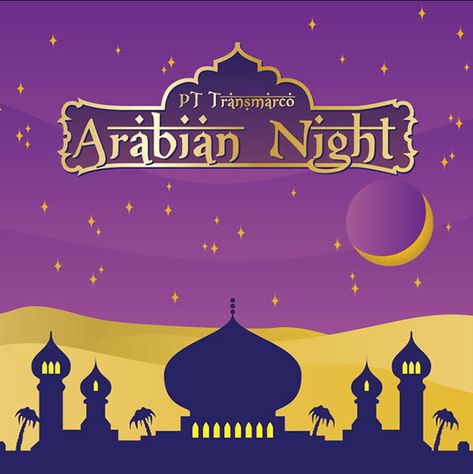 Arabian Night on Behance Arabic Night, Aladdin Musical, Arabian Nights Theme, Arabian Nights Party, Aladdin Party, Dance Themes, Email Invitation, Arabian Night, Wall Of Fame