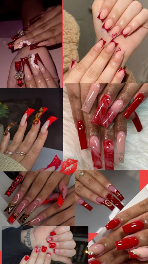 Ideas for your next mani, All red bookie!♥️ Different Shades Of Red Nails, Shades Of Red Nails, Different Shades Of Red, Red Nail, Shades Of Red, Red Nails, Shades, Nails, Red