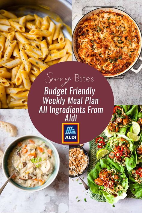 The healthy budget weekly menu for families using only ingredients from Aldi. Get the free meal plan and the free printable shopping list, as well as the recipes with step by step instructions for each recipe to make sure that dinner is easy all week. Family Meals Uk, Aldi Meal Plan, Healthy Budget, Budget Family Meals, Easy Budget, Healthy Family Dinners, Cheap Healthy, Budget Meal Planning, Family Meal Planning