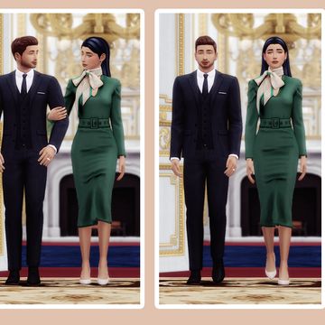 Sims 4 Presidential Cc, Sims 4 Groom Suit Cc, Police Officer Uniform, Marriage Suits, Sims 4 Couple Poses, Sims Poses, 4 Poses, Sims Packs, Hotel Uniform