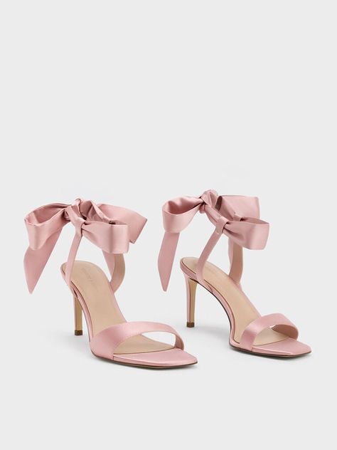 Soft Pink Heels, Pink Bow Heels, Blush Pink Heels, Ballerina Heels, Prom Inspo, Quinceanera Themes, Bridal Flats, Pink High Heels, 2024 Graduation