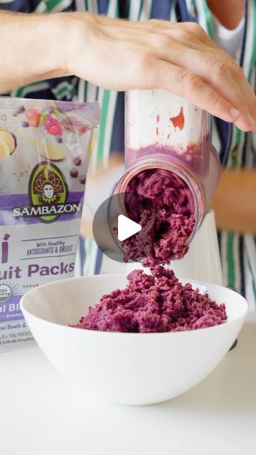 Tadas Mikuckis on Instagram: "Shaved frozen acaí is a win ✅😋 I’m a long time fan of @sambazon and I was so excited to try shaving their frozen acaí packs for the first time. They shaved up perfectly in the rotary grater and were so good that I’ve already been experimenting with combining acaí with other frozen fruits, yogurt, and more 😁 @sambazon #SAMBAZON #acaí #SambazonPartner" Fruits Yogurt, Frozen Acai, Frozen Fruits, So Excited, Shaving, Yogurt, First Time, The One, Frozen