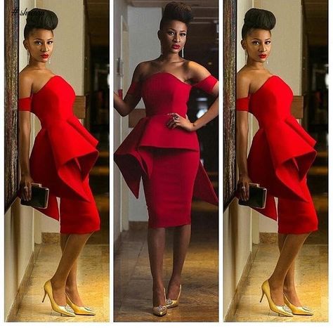 WEDDING GUEST INSPIRED OUTFITS FOR THE PERFECT GUEST Formal Dress For Wedding, Adesua Etomi, Formal Dresses Red Carpet, Style Ankara, Dresses Red Carpet, Formal Dress Party, Red Carpet Formal, Champagne Cocktail Dress, Jesus Reigns