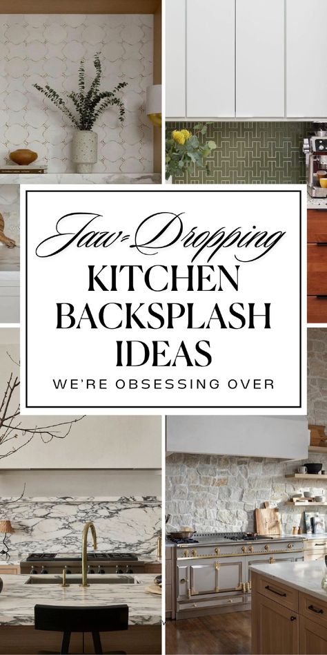 On the hunt for beautiful, modern kitchen backsplash ideas? We're had our finger on the pulse of 2024 kitchen backsplash trends, and we are OBSESSING over these new these insanely pretty kitchen counter and backsplash ideas that we're sharing today. From beautiful stone backsplash kitchen inspirations to tile backsplash ideas and beyond - these gorgeous kitchens are a must-see for any kitchen remodel or kitchen reno!