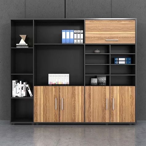 Modern Office Desk Design, Office Cabin Design, Wooden Almirah, Crockery Unit Design, Office Desk Designs, Accent Table Decor, Crockery Unit, Modern Office Decor, Office Interior Design Modern