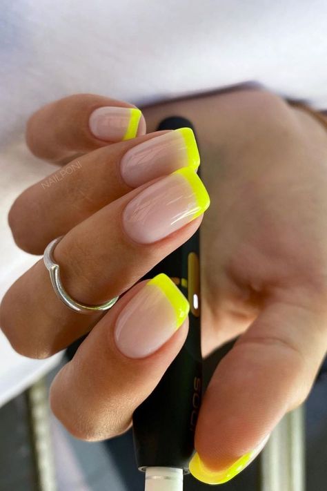 Nails Design For Summer, Short Coffin Nails Designs, Overlay Nails, Summer Nail Colors, Short Coffin, Short Coffin Nails, Shellac Nails, The Best Summer, Get Nails