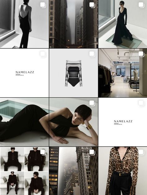 Fashion Feed Design, Instagram Feed Ideas Fashion, Fashion Brand Instagram Feed, Model Instagram Feed, Fashion Instagram Feed, Travel Instagram Ideas, Instagram Design Layout, Insta Layout, Instagram Branding Design