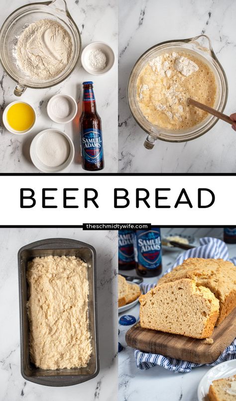 Looking for a delicious and easy quick-bread? This Beer Bread Recipe could not be easier! With 6 easy ingredients this is a bread even an inexperience baker can make. Plus you get to customize it with your favorite beer! Easy Beer Bread, Beer Bread Recipe, Beer Bread, Best Beer Bread Recipe, Beer Bread Mix 2 Ingredient Beer Bread, Quick Beer Bread, Vegan Beer Bread, Guinness Beer Bread, Beer Bread Recipe 3 Ingredients, Best Beer Bread, Easy Beer Bread Recipe, Easy Beer Bread, Beer Cheese Bread