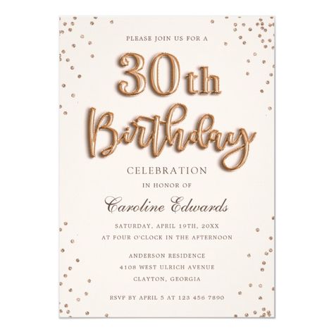 Glitter Rose Foil Balloons 30th Birthday Elegant Invitation #Ad , #sponsored, #Balloons#Elegant#Birthday#Glitter Birthday Elegant, Gold Foil Balloons, 16th Birthday Invitations, Glitter Invitations, 35th Birthday, Elegant Birthday, 65th Birthday, Sweet 16 Invitations, Glitter Roses