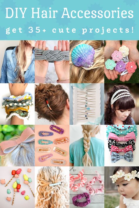 Hair Accessories To Make And Sell, Diy Girly Accessories, How To Make Hair Pins Diy, Hair Accessories To Make, Diy Barrettes For Women, How To Make Hair Assesories, Hair Accessories To Sew, Diy Barettes, How To Make Hair Clips