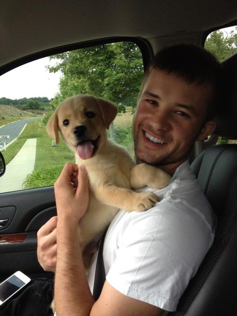 Cody Darrah with Billy<3 (Kasey's friend and sprint car driver for my nonNascar followers) Dog Best Friend, Man And Dog, A Puppy, Mans Best Friend, Dog Life, I Love Dogs, Dog Love, Puppy Love