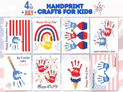 4th of July Handprint Art Craft, Firework Handprint Art for Toddler Preschool, American Flag Handprint DIY Kid Craft, USA Printable Activity - Etsy Hand Print Fireworks, Fourth Of July Classroom Decorations, 4th Of July Crafts For Babies, Firework Handprint Art, 4th Of July Art For Toddlers, Fourth Of July Crafts For Toddlers, 4th Of July Crafts For Toddlers, 4th Of July Crafts For Kids, Firework Handprint