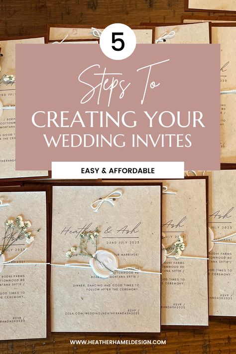 Wedding Invitations Diy Printable, Wedding Invitations On Cricut Maker, How To Put Together Wedding Invitations, Make My Own Wedding Invitations, Simple Cheap Wedding Invitations, Diy Boho Wedding Invitations, Wedding Invites With Cricut, How To Wedding Invitations, Circuit Wedding Invitations Diy