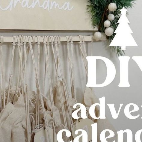 Sophie Brown on Instagram: "DIY Advent Calendar I love fillable advent calendars! The only problem is that the little holes/drawers/pockets are usually really small. This advent is handy because all of the bags are a decent size 🙌🏻 While I wouldn’t put anything SUPER heavy in the bags, they definitely hold up. You’ll need: • Plywood rainbow hanging • Plywood circle • 24 small canvas bags • String (to match canvas bag string) • Foliage • Florist wire (to attach foliage) • Number sticke Advent Bags, Rainbow Hanging, Small Canvas Bags, Diy Advent Calendar, Bag Display, Advent Calendars, Instagram Diy, Canvas Bags, String Bag